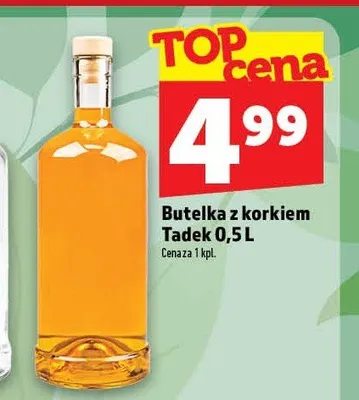 Butelka z korkiem Tadek 0,5 l promocja w TOPAZ