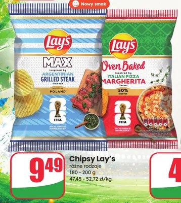 Chipsy Lay's MAX Argentinian Grilled Steak promocja w Dino