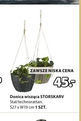 Donica wisząca STORSKARV Ś27xW19cm promocja w Jysk