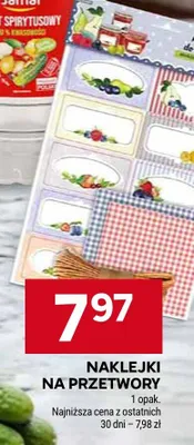 Naklejki na przetwory promocja w Stokrotka