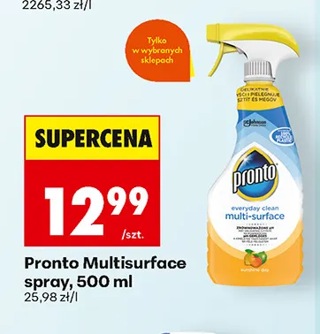 Spray Pronto Multisurface promocja w Biedronka