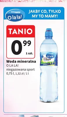 Woda mineralna niegazowana O la la! sport promocja w Intermarche