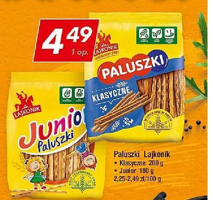 Paluszki Lajkonik Junior promocja w LEWIATAN