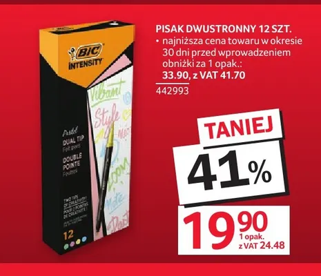 Pisak dwustronny Bic promocja w Selgros