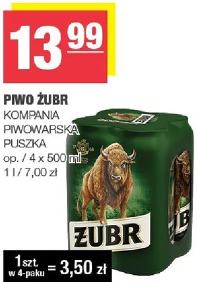 Piwo Kompania piwowarska puszka promocja w SPAR
