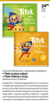 Książka Titek na placu zabaw oprawa twarda promocja w Empik