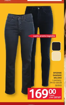 Spodnie damskie Milano promocja w Selgros