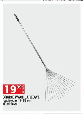 Grabie wachlarzowe regulowane 19-55 cm aluminiowe promocja w Merkury Market