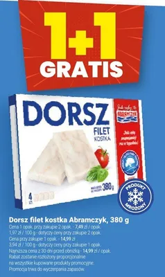Filet kostka Abramczyk dorsz promocja w Twój Market