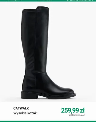 Wysokie kozaki Catwalk promocja w Deichmann