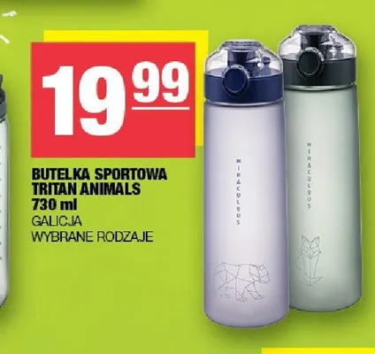 Butelka sportowa Tritan Animals Galicja promocja w SPAR