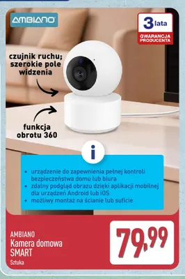 Kamera domowa Smart Ambiano promocja w Aldi