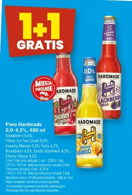Piwo Hardmade 0,0-4,5%, 400ml różne rodzaje promocja w Twój Market