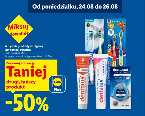 Szczoteczka do zębów dla dzieci Dentalux Kids promocja w Lidl
