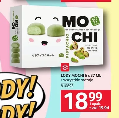 Lody Mochi 6-pak 37ml promocja w Selgros