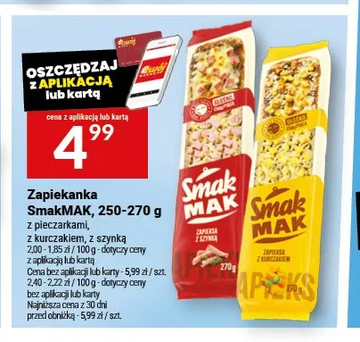 Zapiekanka z kurczakiem SmakMAK promocja w Twój Market