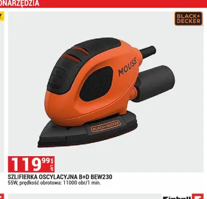 Szlifierka oscylacyjna Black+Decker BEW230 promocja w Merkury Market