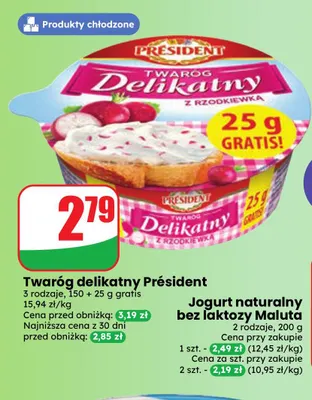Twaróg delikatny Président promocja w Dino