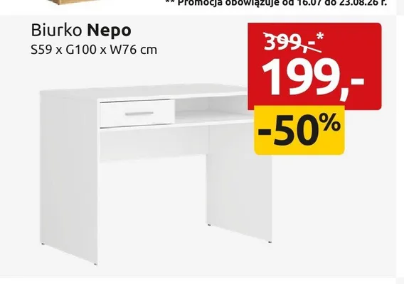 Biurko Nepo promocja w Black Red White