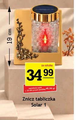 Znicz tabliczka Solar 1 promocja w Gram Market
