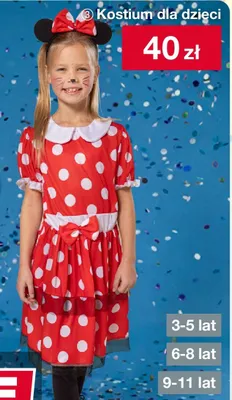 Kostium dla dzieci (3-5 lat, 6-8 lat, 9-11 lat) promocja w Woolworth