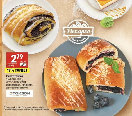 Drożdżówka z makiem Stokson promocja w Delikatesy Centrum