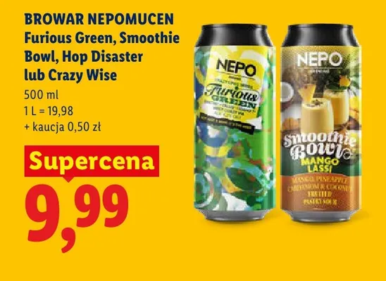 Piwo Browar Nepomucen Furious Green promocja w Lidl