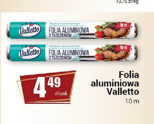 Folia aluminiowa z tłoczeniem Valletto promocja w Premium Nasz Sklep