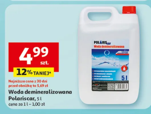 Woda demineralizowana promocja w Auchan