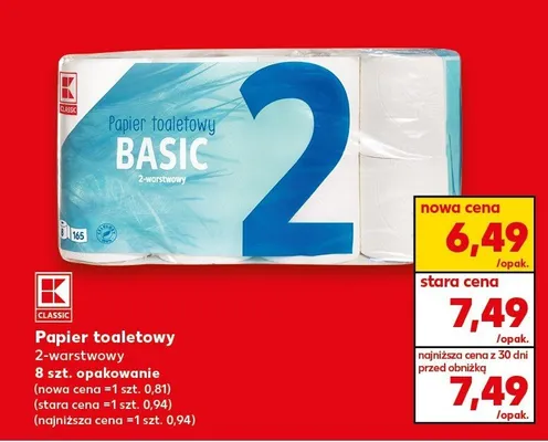 Papier toaletowy basic K-classic promocja w Kaufland