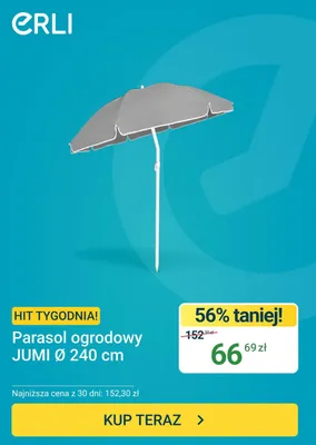 Parasol ogrodowy JUMI Ø240 cm promocja w ERLI