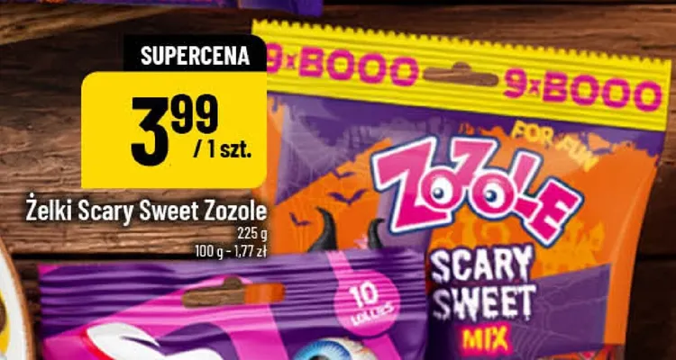 Żelki Scary Sweet Zozole promocja w POLOmarket