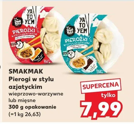 Pierogi w stylu azjatyckim wieprzowo-warzywne lub mięsne promocja w Kaufland
