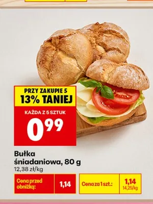 Bułka śniadaniowa promocja w Biedronka