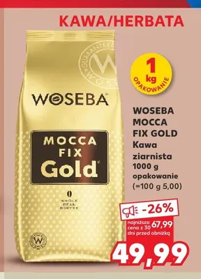 Kawa ziarnista Woseba Mocca Fix Gold promocja w Kaufland