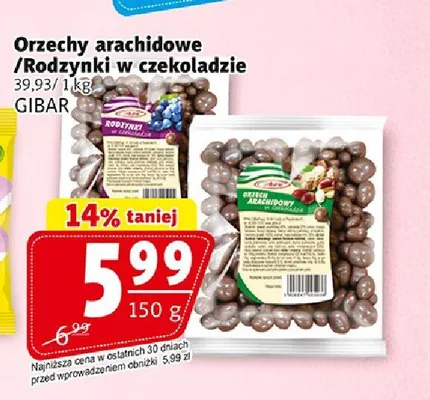 Rodzynki w czekoladzie Choco charlie promocja w Prim Market