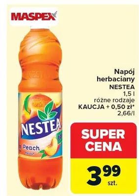 Napój herbaciany NESTEA 1,5 l różne rodzaje promocja w Carrefour