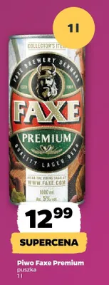 Piwo Faxe Premium puszka promocja w Netto