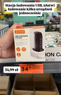 Stacja ładująca USB 30 W promocja w Biedronka