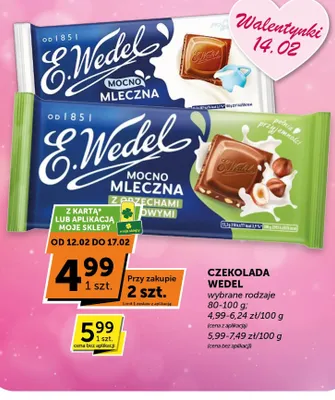 Czekolada Wedel Mocno Mleczna wybrane rodzaje promocja w ABC