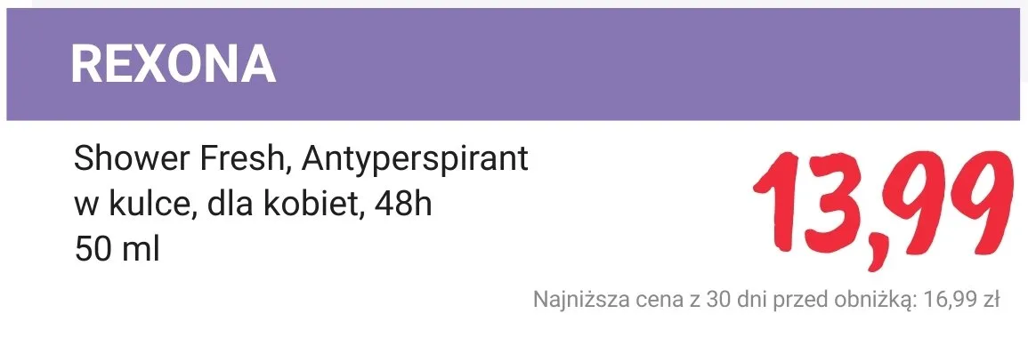 Dezodorant Shower Fresh, Antyperspirant w kulce, dla kobiet, 48h promocja w Rossmann