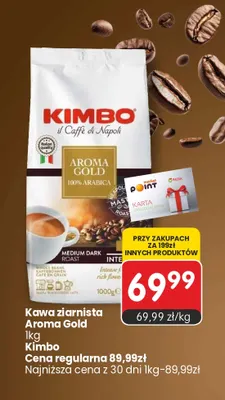 Kawa ziarnista Aroma Gold Kimbo promocja w Market Point