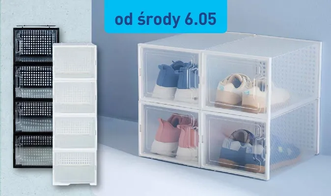 Pojemniki na buty Home Creation zestaw 4szt. promocja w Aldi