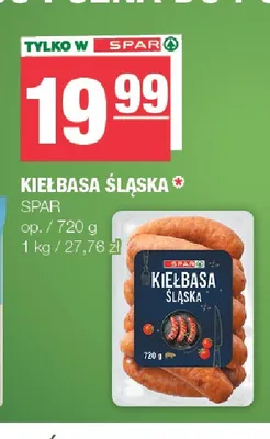 Kiełbasa śląska SPAR promocja w SPAR