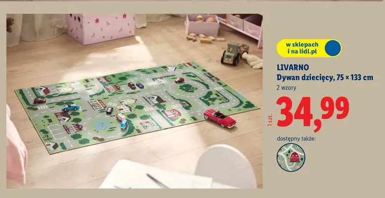 Dywan dziecięcy, 75 × 133 cm promocja w Lidl