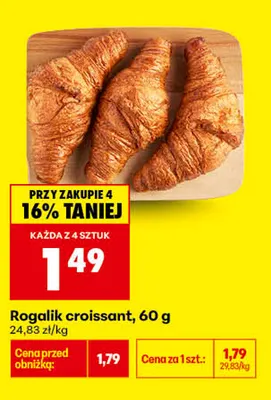 Rogalik croissant promocja w Biedronka