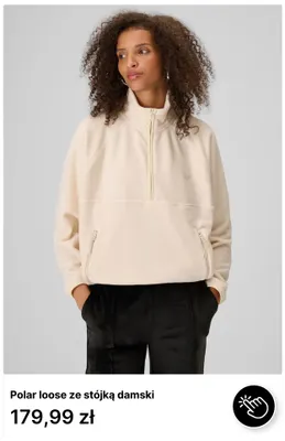 Polar loose ze stójką damski 4F promocja w 4F