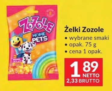 Żelki Zozole wybrane smaki promocja w Makro