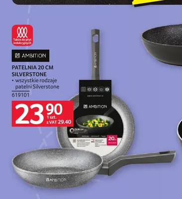 Patelnia Ambition Silverstone 20 cm promocja w Selgros
