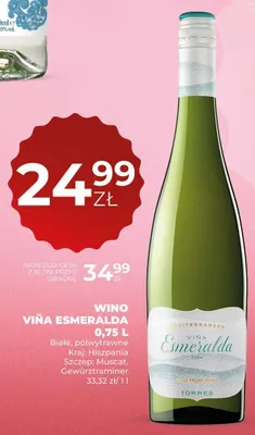 Wino białe półwytrawne Viña Esmeralda promocja w Duży Ben